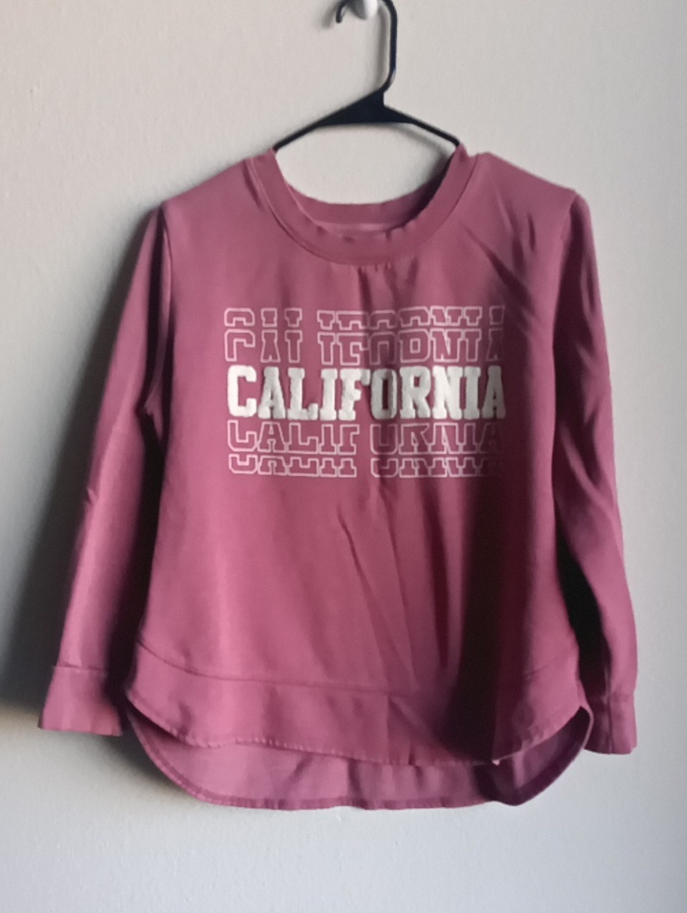 California Graphic Long Sleeve Sweatshirt - Pink